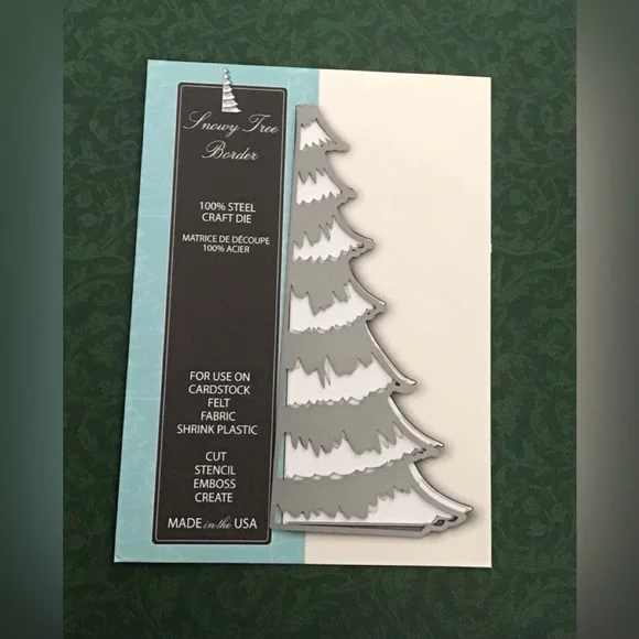 Memory Box Snowy Tree Border Die for cards and paper crafting - Picture 2 of 3